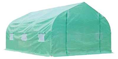 Obrázok produktu pre Zelený fóliový skleník s oceľovými rámami | Farba: zelená | Rozmery: 118,11 x 177,16 x 78,74 cm
