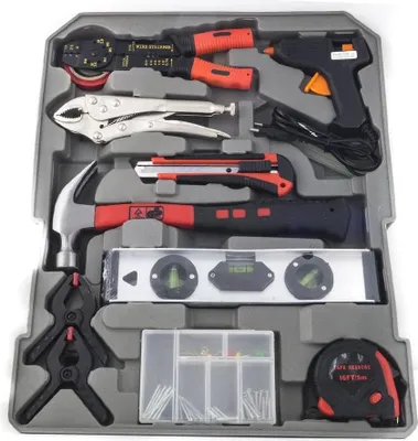 Produktbild von Werkzeugkoffer mit Trolley und 187-teiligem Werkzeugset für Reparaturen