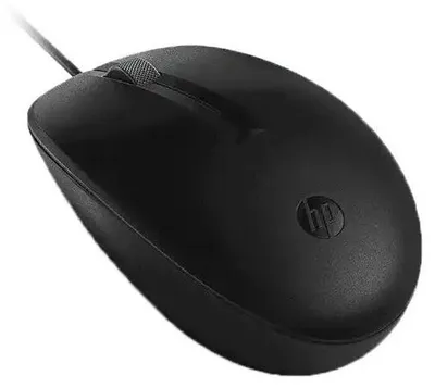 Produktbild von HP 125 Kabelgebundene Maus, Beidhändig, USB Typ-A, 1200 DPI, Schwarz
