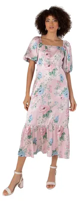 Produktbild von Anaya with Love – Damenkleid, Midaxi-Länge, mit eckigem Ausschnitt und kurzen, puffigen Ärmeln
