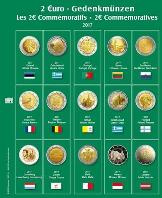 Produktbild von SAFE 7341-19 Münzblatt mit Vordruck für 2 EURO 2017