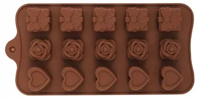 Produktbild von Rossner Silikonform Pralinen Herzen Valentinstag