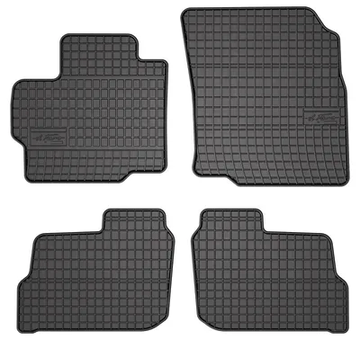 Obrázek produktu pro Gumové autokoberce pro na míru pro Mitsubishi Space Star II (2013-, hatchback) černé, sada 4 ks, s úchyty
