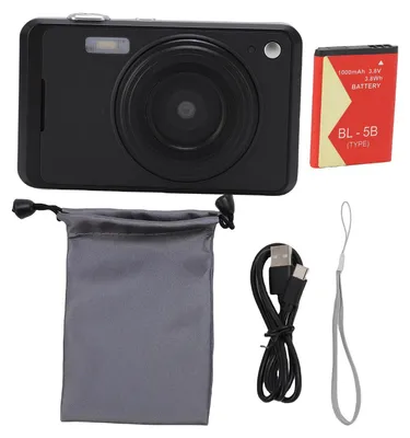 Produktbild von 4K 64MP Digitalkamera 16x Zoom AF Autofokus 2,8 Zoll Display Video mit LED-Fülllicht Schwarz