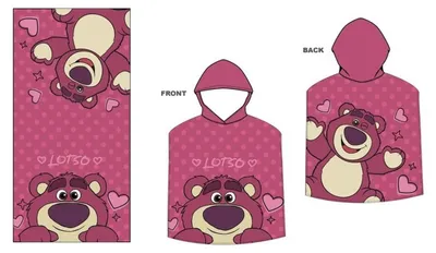 Immagine prodotto di Asciugamano poncho in microfibra Disney Toy Story Lotso
