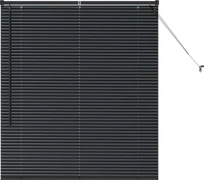 Produktbild von vidaXL Venezianische Jalousien Schwarz 130 x 115 cm Aluminium