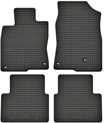 Image de Tapis en caoutchouc pour Honda Civic X (à partir de 2015) Jeu de tapis en caoutchouc noir + stoppeur