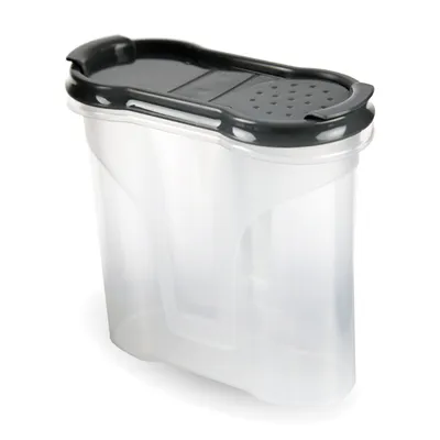 Immagine prodotto di Barattoli per spezie da 300 ml, confezione da 1 - Nero - Contenitori per la conservazione delle spezie - Barattolo ermetico in plastica senza BPA, contenitore per alimenti con coperchio