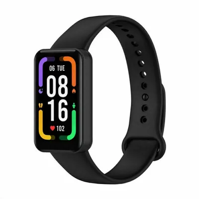 Produktbild von Strap-it Xiaomi Redmi Smart Band Pro Silikonarmband (Schwarz)