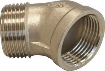 Produktbild von V2A Winkel 45°, IG-AG (kurz) 3/4"