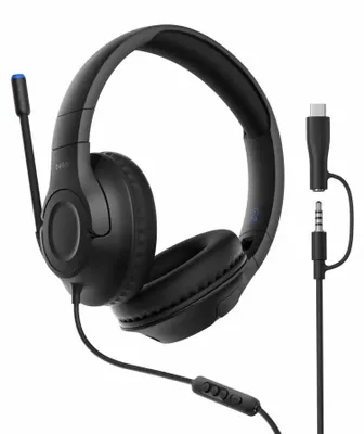 Produktbild von Belkin ENA011HQBK, Kabelgebunden, Gaming, Kopfhörer, Schwarz