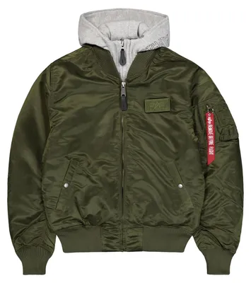 Produktbild von Alpha Industries Herren Jacke MA-1 D-Tec, Gr. X-Large, Grün (rep.grey 257)