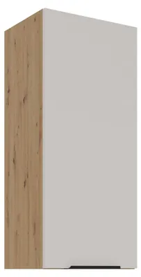 Produktbild von Küchen Hängeschrank 40 cm Küche SOLANO Kaschmir beige matt + Eiche Artisan matt Küchenzeile Küchenblock Küche Einbauküche