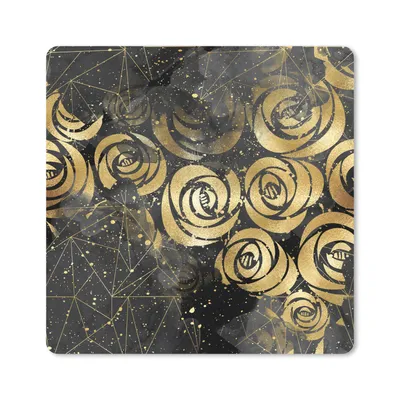 Produktbild von MuchoWow® Mauspad Mousepad Marmor - Gold - Rose - Muster 30x30 cm - Mousepads - Maus Mat - Pad - Mausunterlage - Gaming