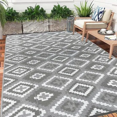 Produktbild von Famanu Outdoor-Teppich 150 x 240 cm - Recyceltes, wendbares Design