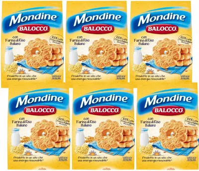 Produktbild von BALOCCO Faccine - Italienisches Mürbegebäck mit Schokolade und Haselnüssen 700g (Mondine, x6)