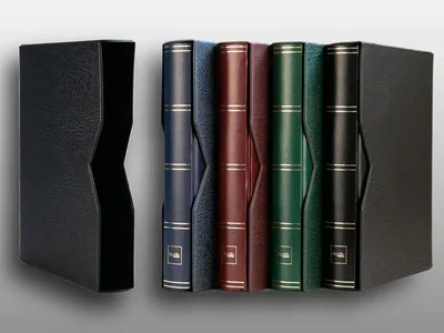 Produktbild von Prophila Collection Schutzkassette Schuber für Einsteckbücher Briefmarkenalben 60 und 64 Seiten schwarz