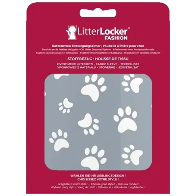 Produktbild von LitterLocker Fashion Bezug Cat Paws - grau