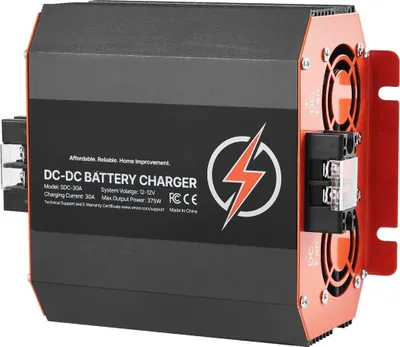 Zdjęcie produktu dla Ładowarka 12 V 30 A DC-DC Ładowarka akumulatorów 375 W do akumulatorów kwasowo-ołowiowych litowych AGM