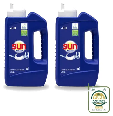 Produktbild von 2 x Sun Classic Geschirrspülpulver - 1,36 kg - Vorratspackung - 2 Stücke