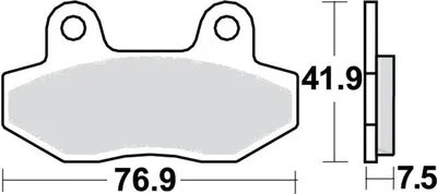 Immagine prodotto di Pastiglie freno posteriori per Hyosung ST 700 i, anni di produzione 2010-2017, pastiglie TRW - Nuove