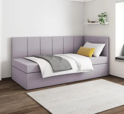Produktbild von Boxspringbett MILA 80x200 cm, T25 Topper, Kinderbett, Jugendbett, Einzelbetten, Bett, Stauraum Polsterbett, Matratze H3, LINKS (Rosa - Itaka 38)