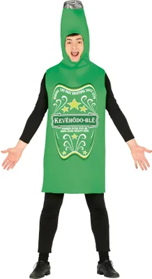 Produktbild von Bier Beer Flasche Herren Kostüm Gr. L, Größe:L