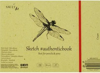 Image de SMLT Album de croquis 24,5x17,6 cm crème 80g 36 feuilles de papier