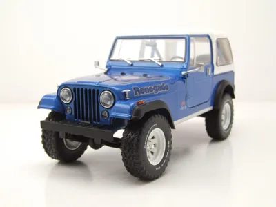 Produktbild von Greenlight Collectibles 19139 Jeep CJ-7 Renegade 1978 blau metallic 1:18