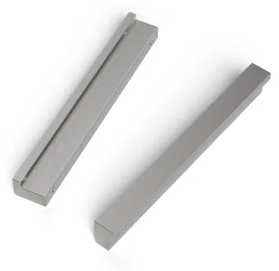 Zdjęcie produktu dla Uchwyty do mebli, 10 sztuk - Czarne uchwyty do szafek - Uchwyty do kuchni - Uchwyty do drzwi - Uchwyty do szuflad - Wysokiej jakości stop aluminium - Rozstaw otworów: 128 mm