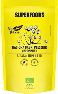 NASIONA BABKI PŁESZNIK (BŁONNIK) BIO 250 g - BIO PLANET SUPERFOODS
