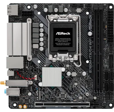 Produktbild von ASRock B760M-ITX/D4 WiFi 1700 mITX HDMI/DP DDR4 retail