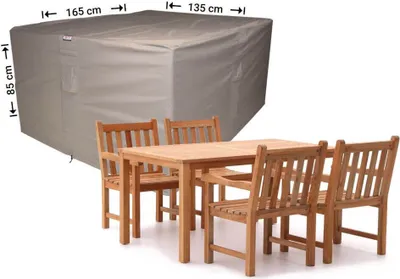 Produktbild von Raffles Covers Sitzgruppe Abdeckhaube 165 x 135 H: 85 cm | Atmungsaktiv | Wasserdicht | UV-beständig | Doppelnähte | Elastischer Kordelzug
