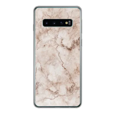 Produktbild von MuchoWow® Handyhülle Schutzhülle Hülle für Samsung Galaxy S10 Marmor - Luxus - Braun Silikon Softcase Handy Hülle - Handytasche