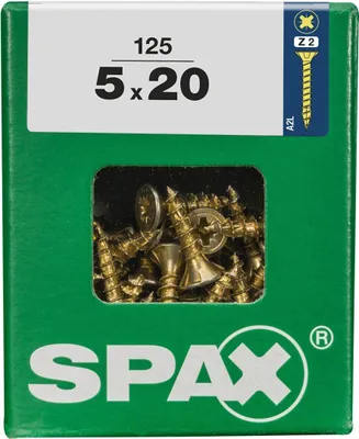 Produktbild von Spax Universalschrauben 5.0 x 20 mm PZ 2 - 125 Stk.