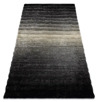 Zdjęcie produktu dla Dywan shaggy FLIM 007-B6 nowoczesny, Pasy - Strukturalny, szary 160x220 cm