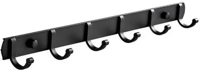 Image de Porte-manteau mural industriel 45 cm Noir