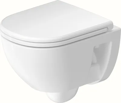 Produktbild von DURAVIT 2515090000 D-Code Wand WC, Weiß Hochglanz,