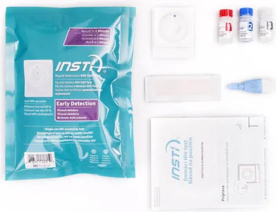 Immagine prodotto di Test HIV Insti per l'autodiagnosi a domicilio, risultato dopo 1 minuto, 1 pezzo.