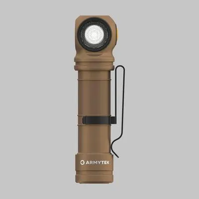 Produktbild von Armytek Optoelectronics Wizard C2 Pro Max Sand White LED Taschenlampe mit Gürtelclip