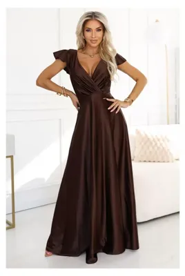Produktbild von Kleid NUMOCO 411-15 SCHOKOLADE Größe: S