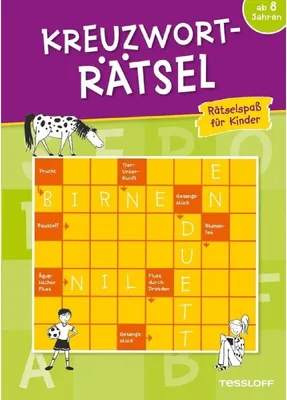 Obrázek produktu pro Kreuzworträtsel: Rätselspaß für Kinder (grün)