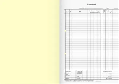 Produktbild von Formularbuch Kassenbuch A4 selbstdurchschreibend VE=5x2x50 Blatt