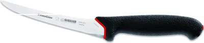 Produktbild von Giesser Messer Ausbeinmesser Fleischmesser PrimeLine Klinge gebogen Griff geschlossen - 15 cm, Stark, Schwarz