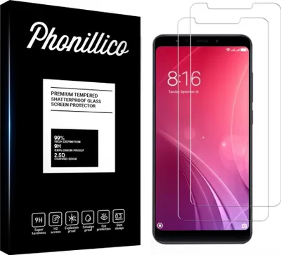 Immagine prodotto di Vetro temperato per Xiaomi REDMI NOTE 5 [2 pezzi] Pellicola protettiva dello schermo Antigraffio Vetro Resistente Phonillico®