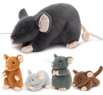 Produktbild von XXL Plüschmaus - Weicher Kuschelfreund - Sicher und Ungiftig - 40 cm