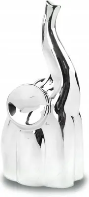 Produktbild von Dekofigur Keramik Elefant 16 cm silber