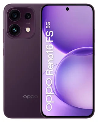 Produktbild von OPPO Reno16 FS 5G, 16,7 cm (6.57"), 8 GB, 512 GB, 50 MP, Android 16.0, Violett