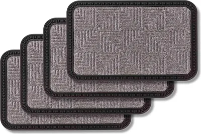 Produktbild von Astra Fußmatte Außen BORDER STAR 4ER SET Silber 40 x 60 cm