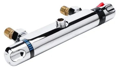 Produktbild von Thermostatische Duscharmatur – Temperaturregelung von 20–50 °C – Verchromtes Kupfer